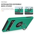thumbnail image 5 of for Google Pixel 8 Case with Ring Stand, 360° Rotatable Ring Holder Magnetic Kickstand, 2-Layer Heavy Duty Shockproof Rugged Hybrid Hard PC Soft Rubber Case for Google Pixel 8, Darkgreen, 5 of 7