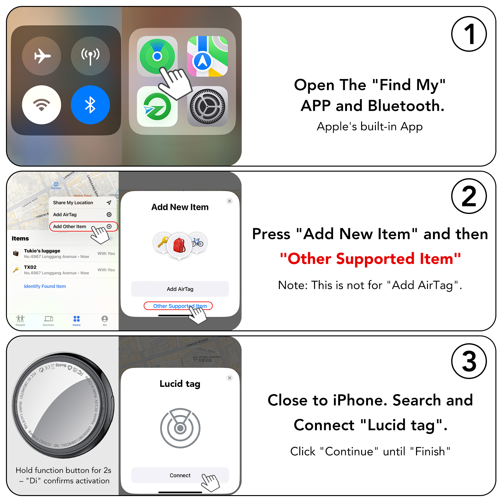 Tukio Bluetooth Tracker 4-Pack with Find My Support photo 4