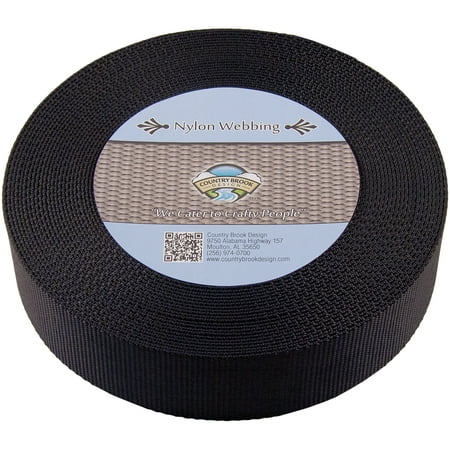 - Country Brook Design | Black 2 Inch Heavy Nylon Webbing