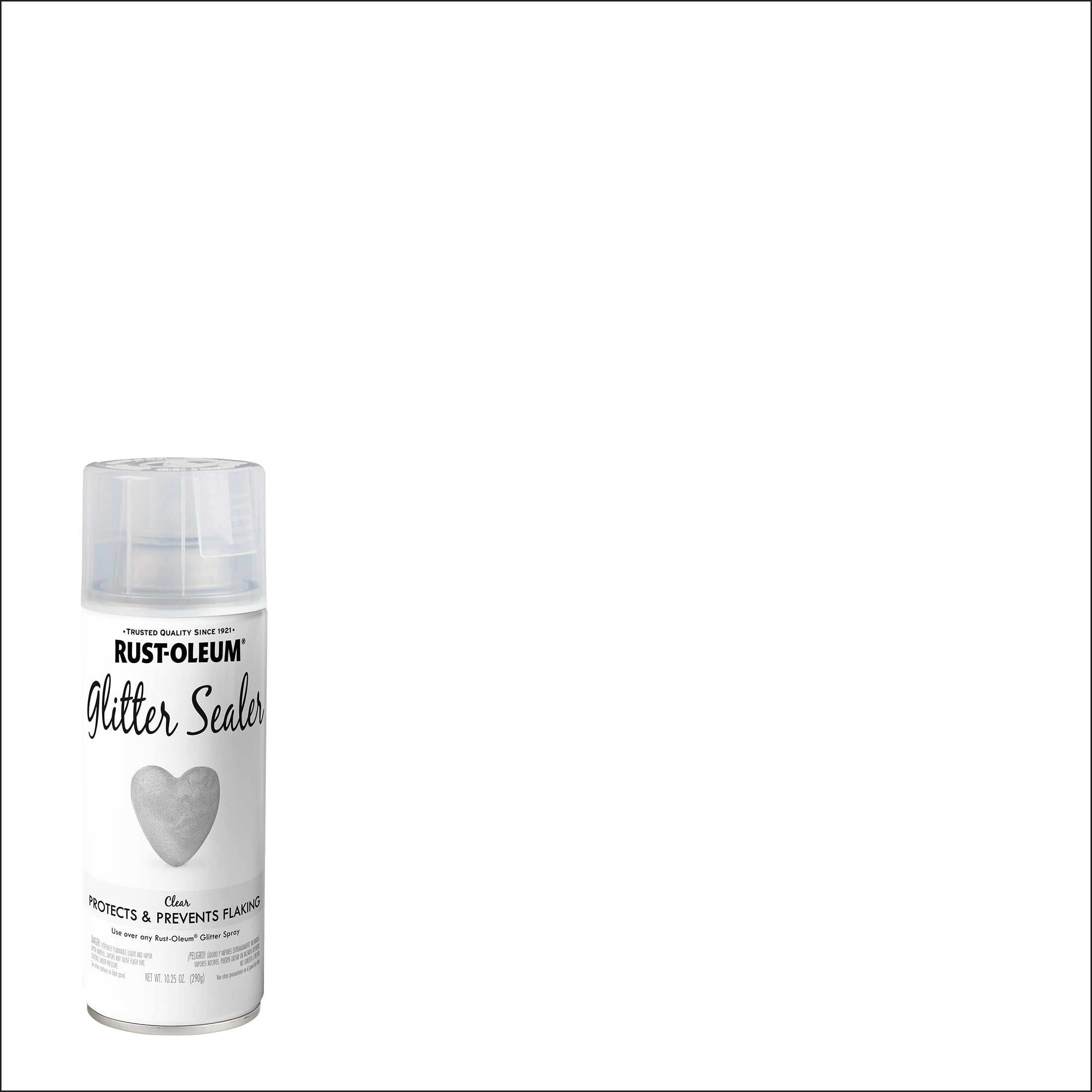 Rust-Oleum 301814 Specialty Glitter Spray Paint, 10.25 oz, Silver