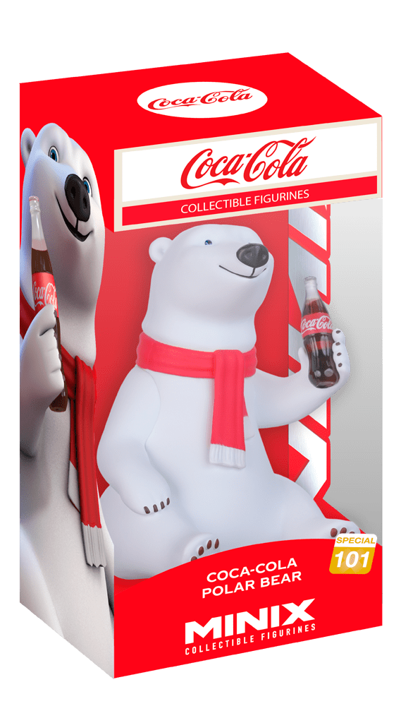 12 cm (4 pouces) Minix Collectible Figurine Coca Cola - Polar Bear