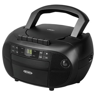 Jensen Portable Stereo AM/FM Radio, Bluetooth MP3 Boombox, CD-590