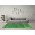 thumbnail image 3 of Ahgly Company Indoor Rectangle Oriental Emerald Green Industrial Area Rugs, 2' x 4', 3 of 4