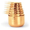 thumbnail image 2 of 2lbDepot Copper Plated Measuring Cups, Premium 18/8 Stainless Steel Metal, Stackable, 2 of 8