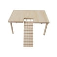 thumbnail image 3 of de madera para mascotas pequeñas con escaleras, decoración de hábitat, juguetes de madera, accesorios de jaula 32cmx20.5cmx15.5cm Zulema Plataforma de hámster, 3 of 8