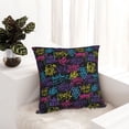 thumbnail image 6 of Pofeuu Graffiti Art Print Double-sided plush pillowcase Square Throw Pillow Covers Pillows Cover for Living Room Bedroom Sofa Couch Cushion Cover（No pillow core）-26"x26", 6 of 7