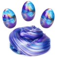 thumbnail image 1 of Slime Étoilé Mixte Coloré Doux Slime à l'Œuf Pâte Argile Jouet Anti-Stress (3 Pcs), 1 of 1