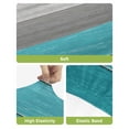 thumbnail image 4 of Turquoise Wood Grain Bar Stool Covers Set of 2, Country Retro Wooden Plank Gray Stretch Washable Bar Chair Covers with Backs, Removable Pub Counter Height Chair Cover for Kitchen Dining Room Cafe, 4 of 7