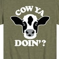 thumbnail image 3 of Instant Message - Cow Ya Doin - Toddler & Youth Short Sleeve Graphic T-Shirt, 3 of 6
