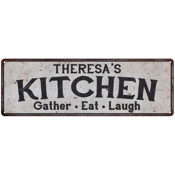 THERESA's Kitchen Gift Rustic Chic Decor Gift 6x18 Sign 206180051750
