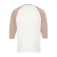 thumbnail image 6 of Resicozy 3/4 Sleeve Shirt Men Summer Color Block Henley Neck Baseball T-Shirts Casual Loose Fit Tees T-Shirt Beige S, 6 of 7