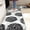 Black Gray, variant on Anti Fatigue Kitchen Mats Cushioned, Boho Floral Kitchen Rugs Sets of 2, Fall Kitchen Mat for Floor, Memory Foam Standing Desk Mat for Laundry Office Sink Desk Orange Halloween 17"x47"+17"x29"