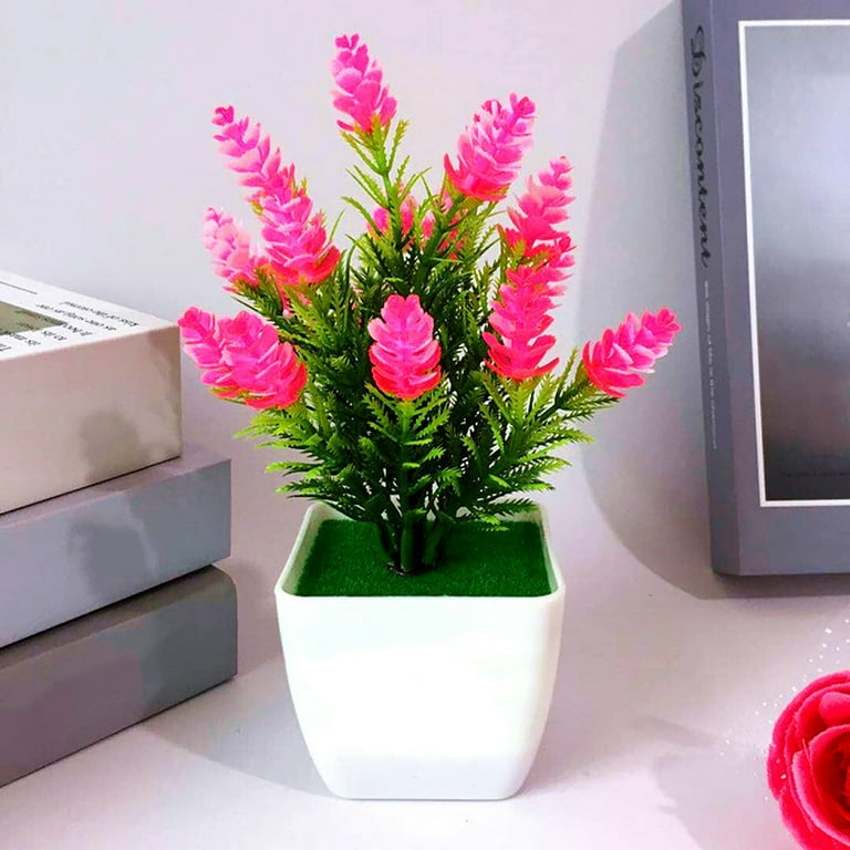 Zeus Artificial Plants Decorative Pine Cone Pattern Plastic Lifelike Artificial Plants Bonsai for Decorating