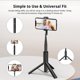 thumbnail image 5 of Selfie Perch, Selfie Stick Tripod Monopod Bluetooth Telescópico 3 en 1 Extensible 270 Rotación Tiktok Para Iphone Y Android, Grabación de Video, Blogs, 5 of 5