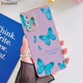 thumbnail image 1 of Funda de teléfono de silicona galvanizada cuadrada de mariposa para Samsung Galaxy A53, A52, A52S, A73, A33, A72, A32, 4G, 5G, A51, A71, A12, A22 Fivean unisex, 1 of 2