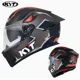 thumbnail image 3 of KYT para motocicletas Harley BMW, casco protector clásico de fibra de carbono, casco de fibra de vidrio de alta resistencia, casco ligero para pista, 3 of 5