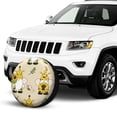 thumbnail image 2 of Kll Gnomes Bees And Sunflowers Tire Cover,Universal Wheel Tire Cover For Trailer, Rv, Suv, Truck,Camper And Many Vehicle,(17 Inch), 2 of 7