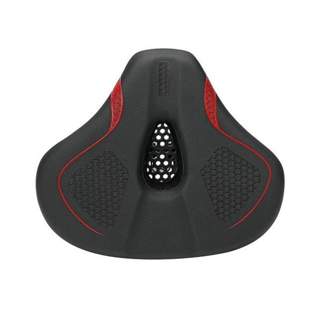 Almencla Generic Bike Seat Replacement Bike Saddle Waterproof for Mountain Road Bikes Red Line