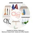 thumbnail image 7 of Uxcell Bedroom Kitchen Closet Plastic Hangers Pink S Shape Hooks 24 Pack, 7 of 7