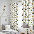 thumbnail image 5 of Blackout Kids Curtains,Cartoon Construction Vehicles Signs White Pattern Childrens Insulated Curtains Set Of 2,Bedroom Essentials,Toddler Room Decor 52"x84", 5 of 5