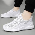 thumbnail image 6 of NOKIO Men's Running Shoes Lightweight Casual Sneakers Fashion Walking Tennis Shoes Breathable Knit Woven Mesh Sports Shoes 𝖫a𝖼e Up Workout Shoes for Back to College, 6 of 9