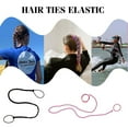 thumbnail image 3 of 2 Pack 25" Colorful Elastic Hair Ties, Hair Bands for Long Thick Curly Hair, Ponytail Holders for Women, Braided Hair Ties Scrunchies,for Swimming Diving Motorcycle Rides Skiing Surfing, 3 of 7