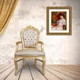 thumbnail image 3 of Hassam, Childe 26x31 Gold Ornate Wood Framed with Double Matting Museum Art Print Titled - The Victorian Chair, 3 of 4