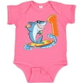 thumbnail image 3 of Inktastic First Birthday Surfing Shark with Hot Dog and Ice Cream Boys or Girls Baby Bodysuit, 3 of 5