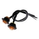 thumbnail image 5 of 5 pares Mini 3/4 "lado redondo LED marcador camión remolque barco luz Ámbar Cola Truck Side Marker LED Light, 5 of 8