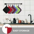 thumbnail image 6 of 4Pcs Cotton Potholders Kitchen Everyday Basic Terry Pot Holder Heat Resistant Large Coaster Hot Pads Kit Trivets Set for Cooking and Baking Set, 6 of 19