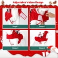 thumbnail image 6 of Chef Santa Claus Dog Costume, Cozy Dog Christmas Outfit, Santa Rider Pet Christmas Costume, Birthday Christmas Gift for Dog Lover Christmas Party, L, 6 of 6
