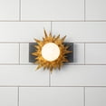 thumbnail image 4 of Lucas McKearn Soleil 1-light Metal Bath Vanity Light in Gold/Weathered Zinc, 4 of 5