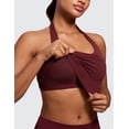 thumbnail image 6 of CRZ YOGA Butterluxe Halter Padded Longline Sports Bras For Women Open Back Crop Tops Workout Gym, 6 of 6
