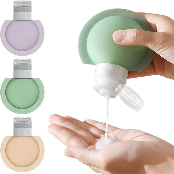 Travel Silicone Travel Bottles Set 90ml Leakproof Refillable Containers for Toiletries