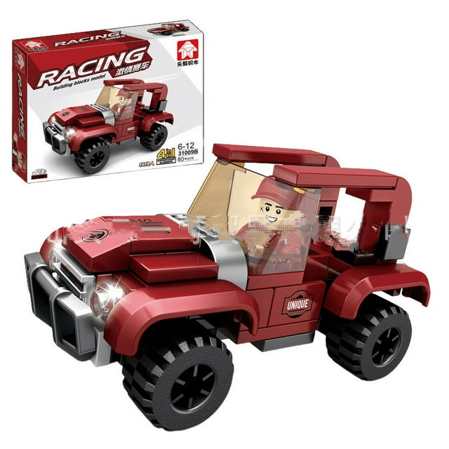 Racing Building Blocks Kit, Building Blocks Robot Toy, Teen Sports Car Model Gift-week