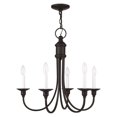 thumbnail image 2 of 5145-67 Livex Lighting Cranford - 5 Light Chandelier in Farmhouse Style - 24 Inches wide by 22 Inches high-Olde Bronze Finish    -Traditional, 2 of 13