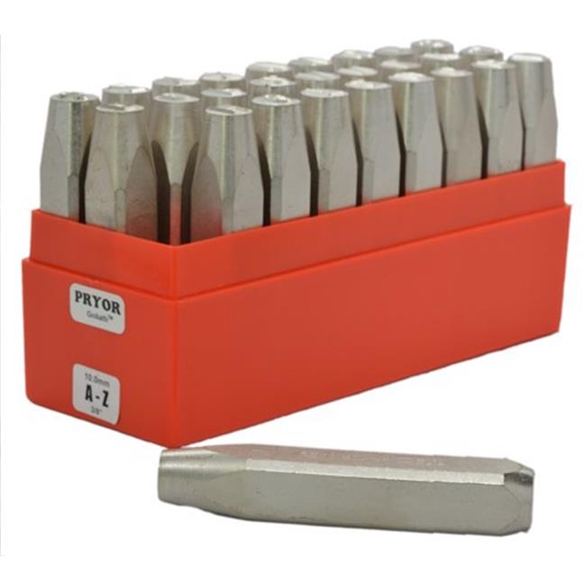Pryor PHD27030 0.13 in. Heavy Duty Goliath Hand Stamp Letter Set