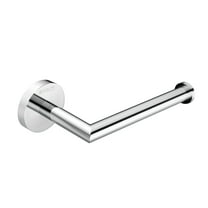 BUVELOT Toilet Paper Holder,Contemporary Toilet Roll Holder for Bathroom Wall Mounted,Chrome,Brass,077030-CR Leo Series