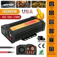 thumbnail image 1 of 3000W Power Inverter, Car Power Inverter 12v DC to 110v AC Converter,12 Volt Invertor Car Cigarette Lighter Adapter Battery Inverter for Vehicles,Pow, 1 of 5
