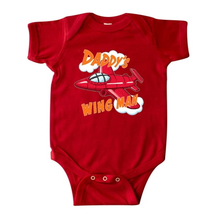 

Inktastic Daddys Wingman for fathers day Gift Baby Boy or Baby Girl Bodysuit