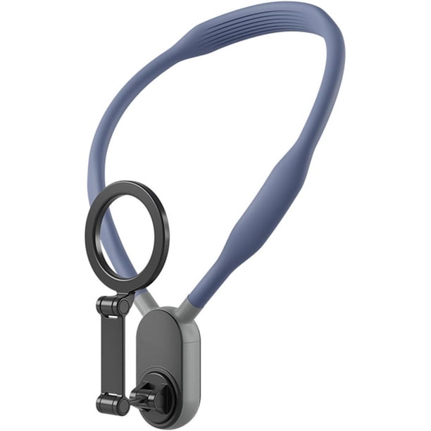 Skygrip Soporte para teléfono, soporte magnético para el cuello, soporte magnético para teléfono celular, collar manos libres, soporte para teléfono con anillo magnetizador, soporte para selfie POV/Vl