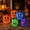 LED, variant on Halloween Pumpkin Candy Bucket, Small Plastic Trick or Treat Pail with Handle, Jack O Lantern Candy Basket for Kids Party Decor, Party Favor Gift Container