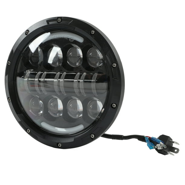 Faro LED para motocicleta de 7 pulgadas, iluminación blanca de 6000K, 3000LM, 12V, 80W, impermeable, Universal Jadeshay A
