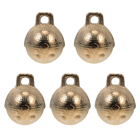 Guiyong 5 Pcs Copper Jingle Bells DIY Bells Pet Hanging Bells DIY Crafts Making Bells