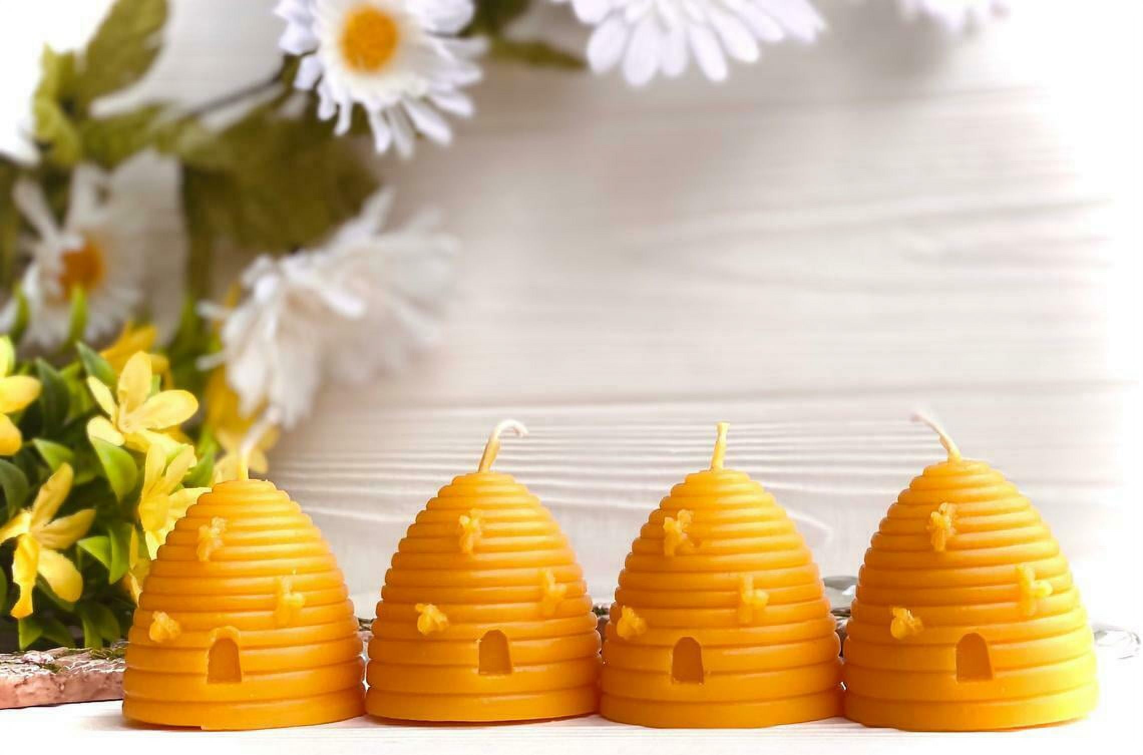 4 lb 100% Pure Natural Cosmetic Grade Yellow Beeswax Pellets for Candle Making