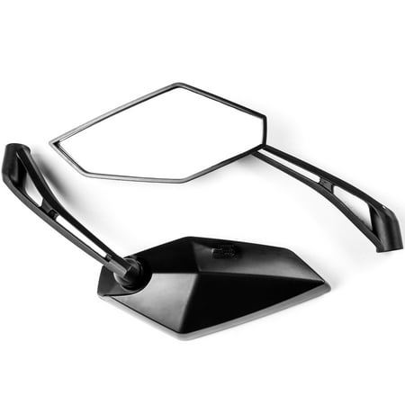 Krator Universal Black Motorcycle Mirrors for Victory Cross (Best Motorcycle For Cross Country Trip)