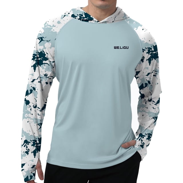 Sudadera con capucha con protección solar WELIGU UPF 50+ para hombre