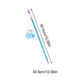 thumbnail image 4 of 12inch Interactive Cat Teaser Wand with Elastic Rope and Plush Caterpillar Toy Blue Durable Rod for Exercise and Bonding All Life Stages, 4 of 8