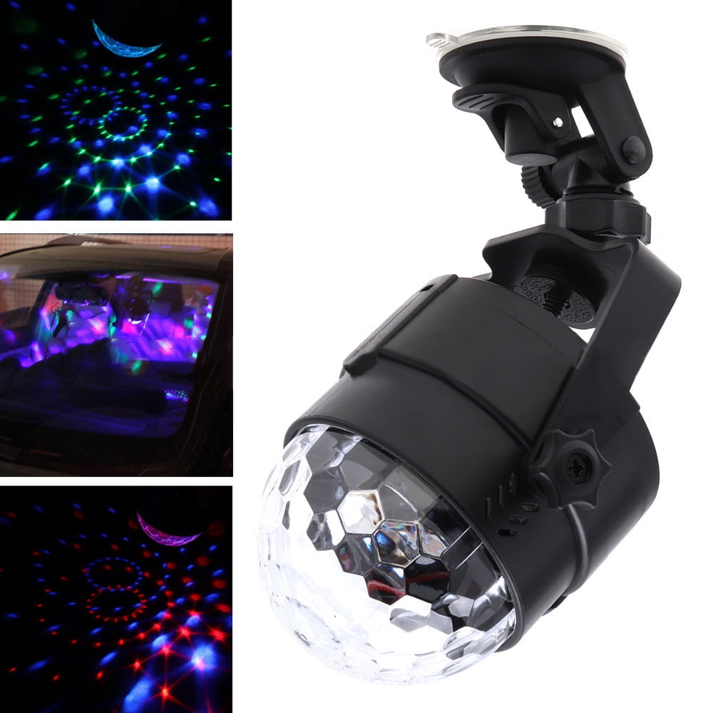 Auto Car Disco DJ Stage Lighting LED RGB Crystal Ball Lamp Bulb Light