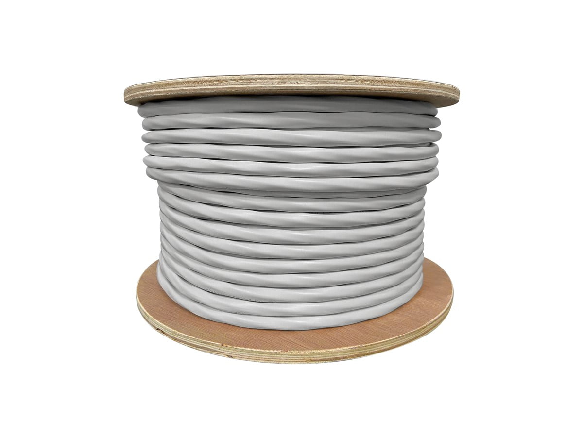 Monoprice Speaker Wire, Burial Rated, 4-Conductor, 14AWG, 250ft, Gray
